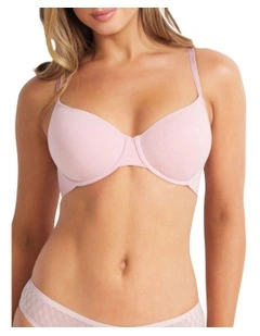 Cotton Full Coverage Bra in Orchid
