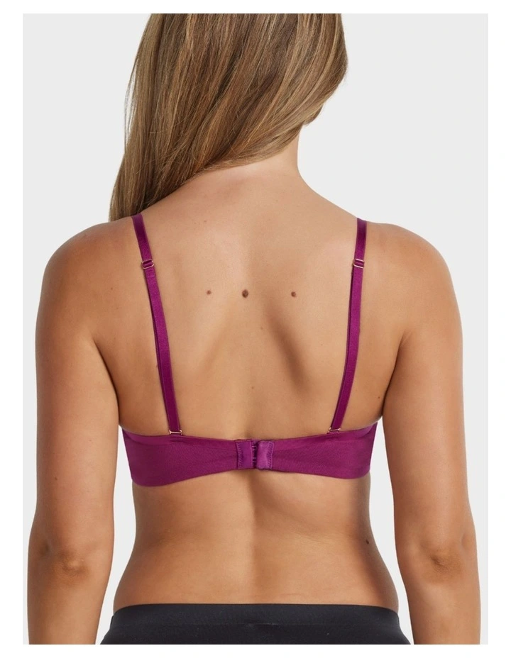 Cotton Full Coverage Bra in Plum image 2