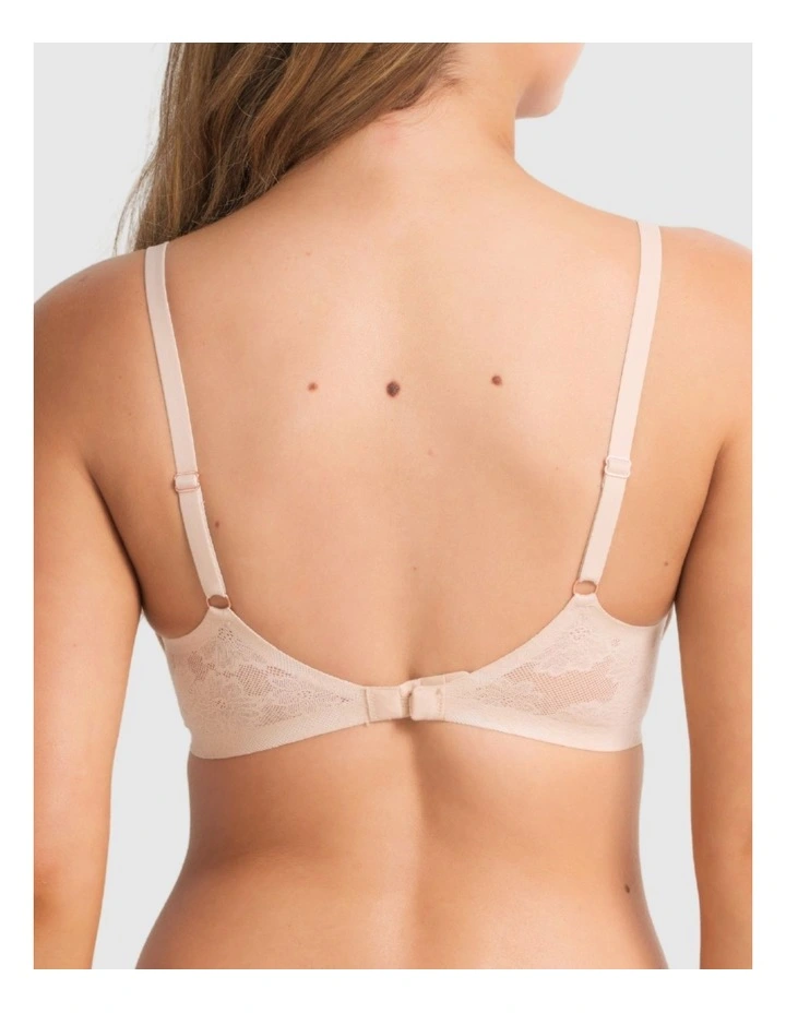 Weightless Wireless Plunge Bra in Caramel image 2