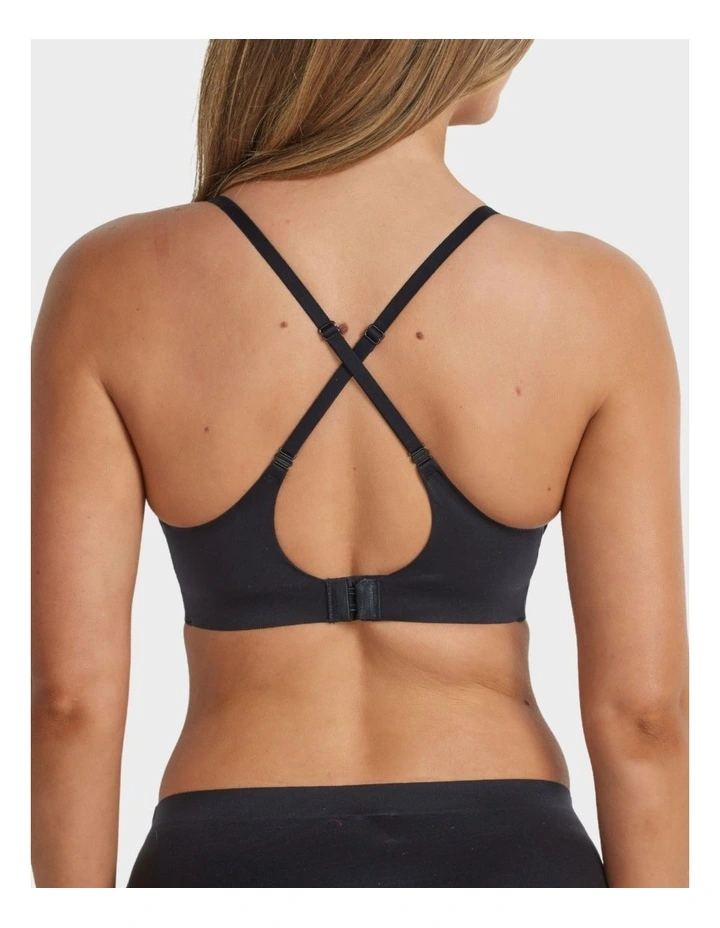 Ultrasoft Plunge Wirefree Bra in Black image 3