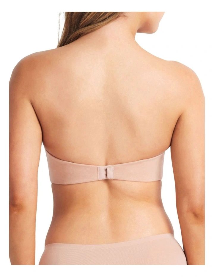 Cotton Strapless Bra in Cappucino image 2