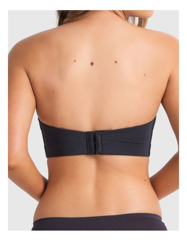 Attitude Full Figure Strapless Bra in Black image 2