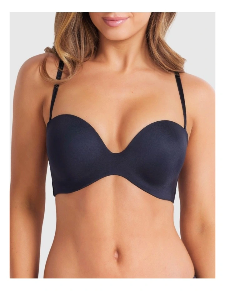 Attitude Full Figure Strapless Bra in Black image 3