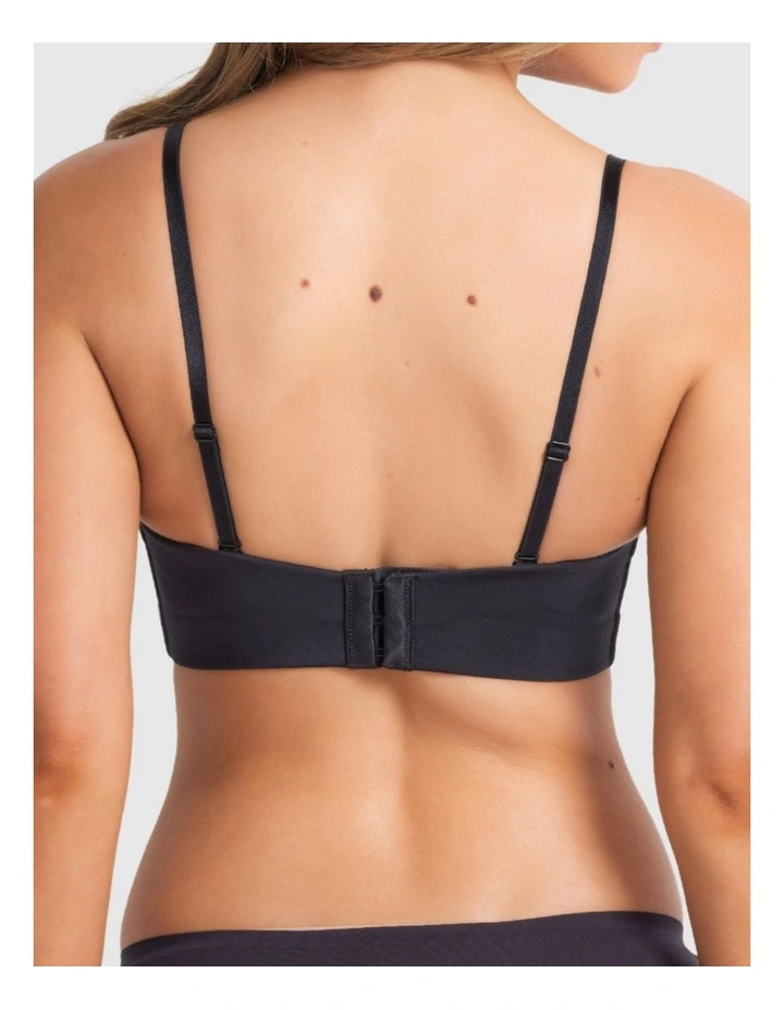 Attitude Full Figure Strapless Bra in Black image 4