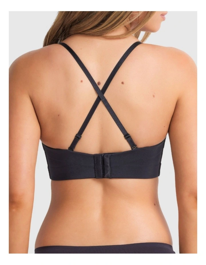 Attitude Full Figure Strapless Bra in Black image 5