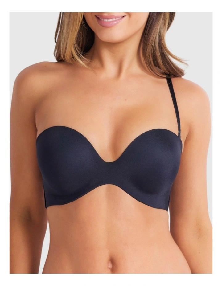 Attitude Full Figure Strapless Bra in Black image 6
