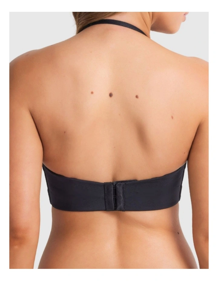 Attitude Full Figure Strapless Bra in Black image 7