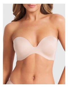 Attitude Full Figure Strapless Bra in Caramel