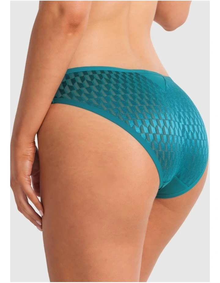 Graphic Brief in Pacific Green image 2