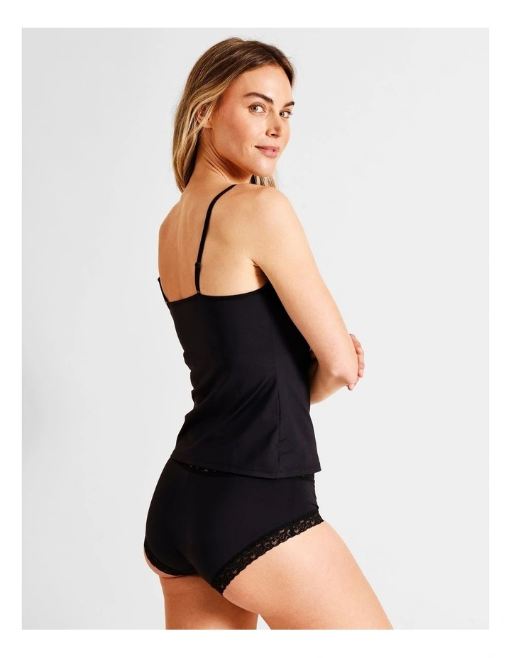 Smooth Lace Cami in Black image 4