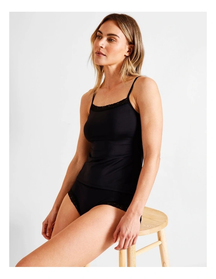 Smooth Lace Cami in Black image 6