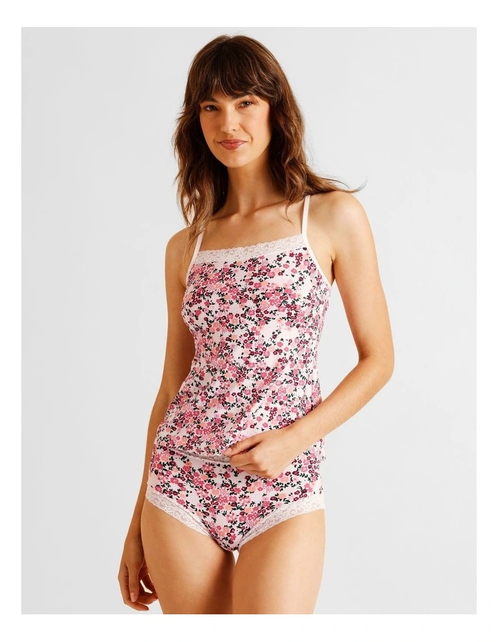 Everyday Lace Cami in Pink image 2