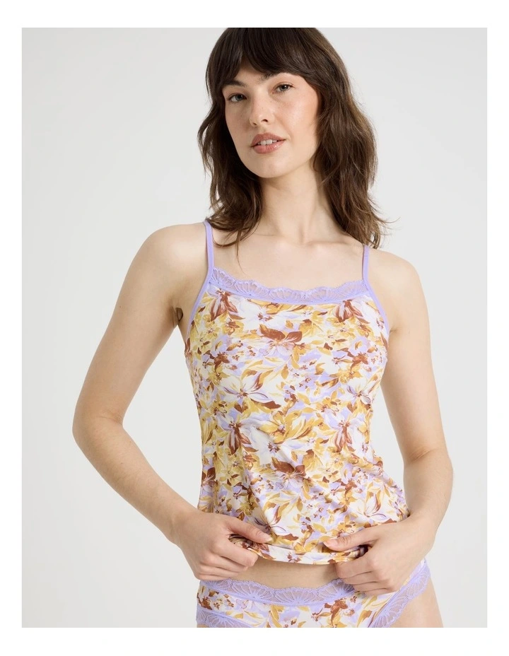 Everyday Lace Floral Cami in Floral image 1
