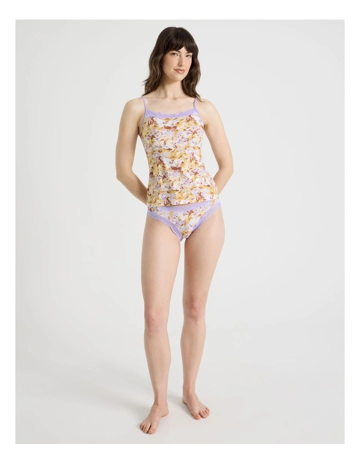 Everyday Lace Floral Cami in Floral image 3