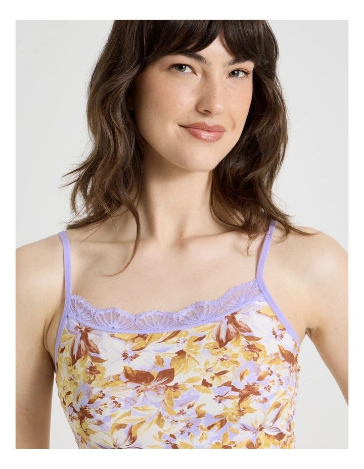 Everyday Lace Floral Cami in Floral image 4