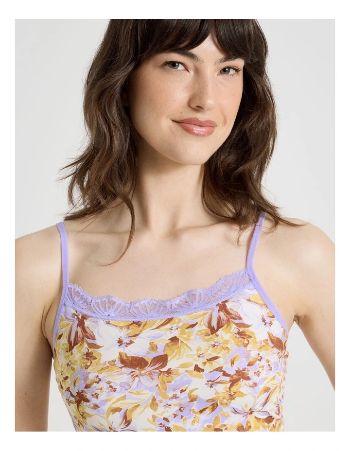 Everyday Lace Floral Cami in Floral image 4