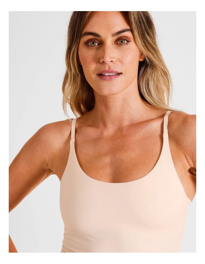 Smooth Fit Cami in Beige image 2