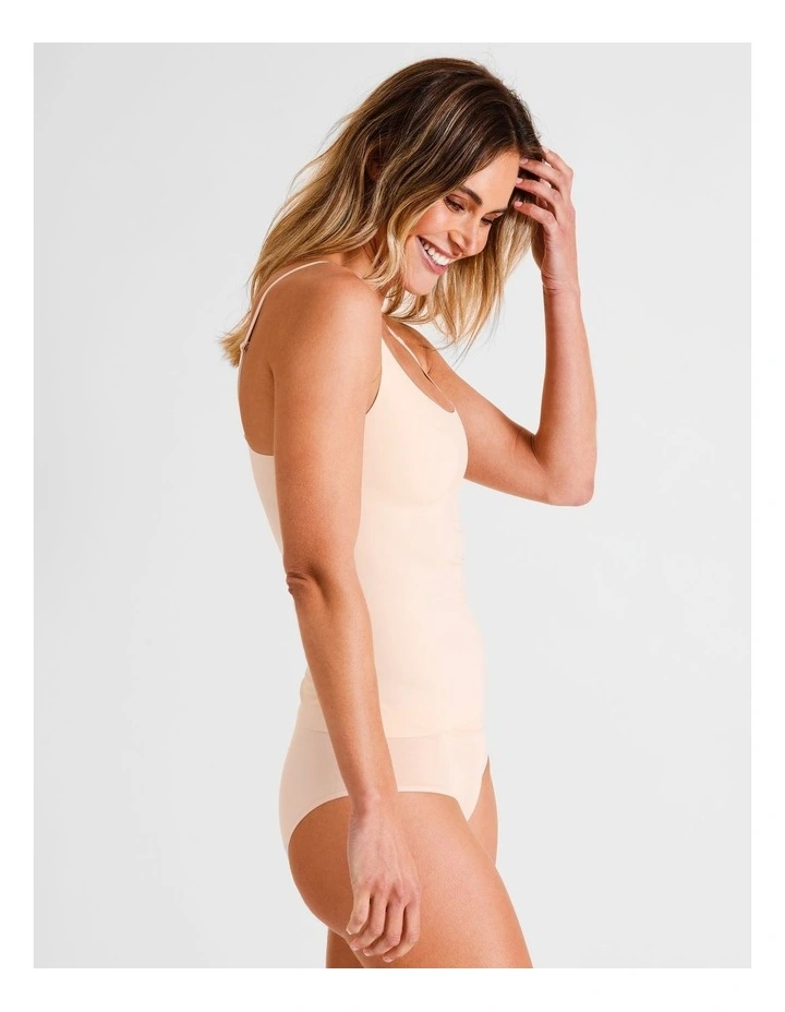 Smooth Fit Cami in Beige image 4