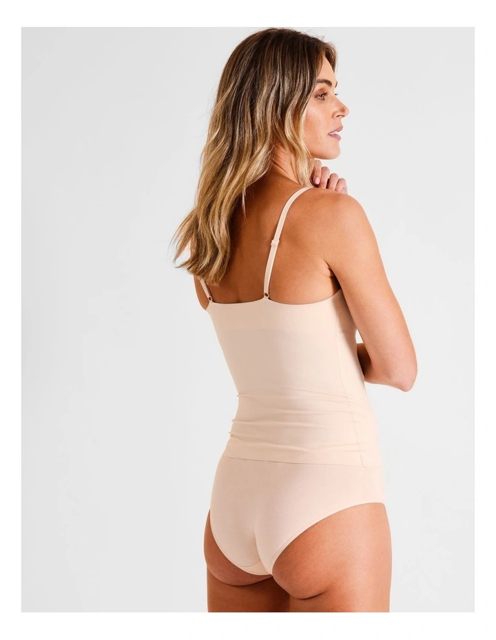 Smooth Fit Cami in Beige image 5