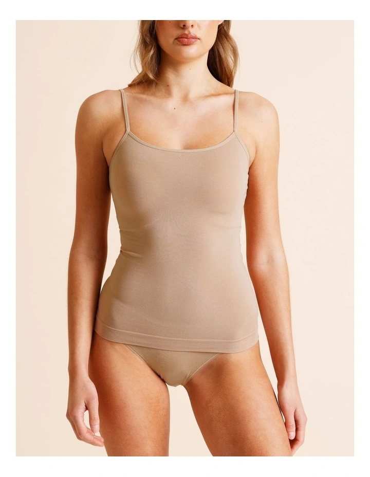 Seamless Camisole in Beige image 2