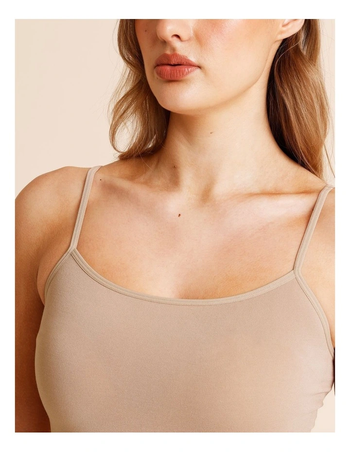Seamless Camisole in Beige image 3