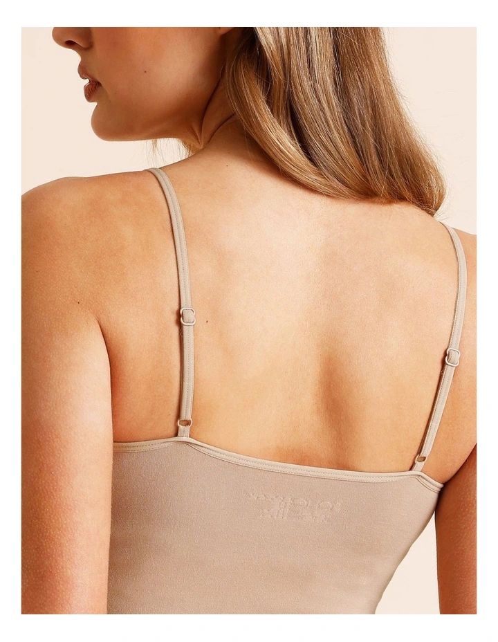Seamless Camisole in Beige image 4
