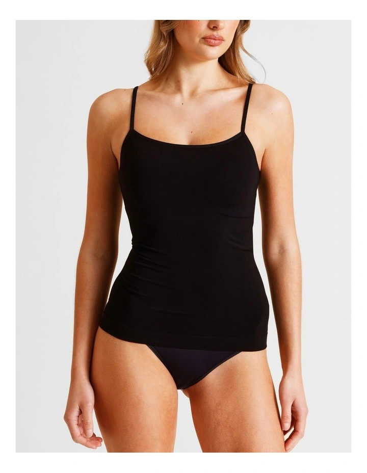 Seamless Camisole in Black image 2