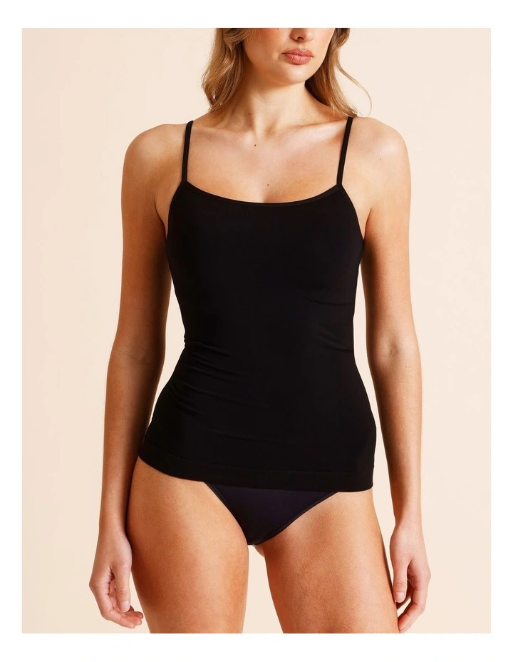 Seamless Camisole in Black image 2
