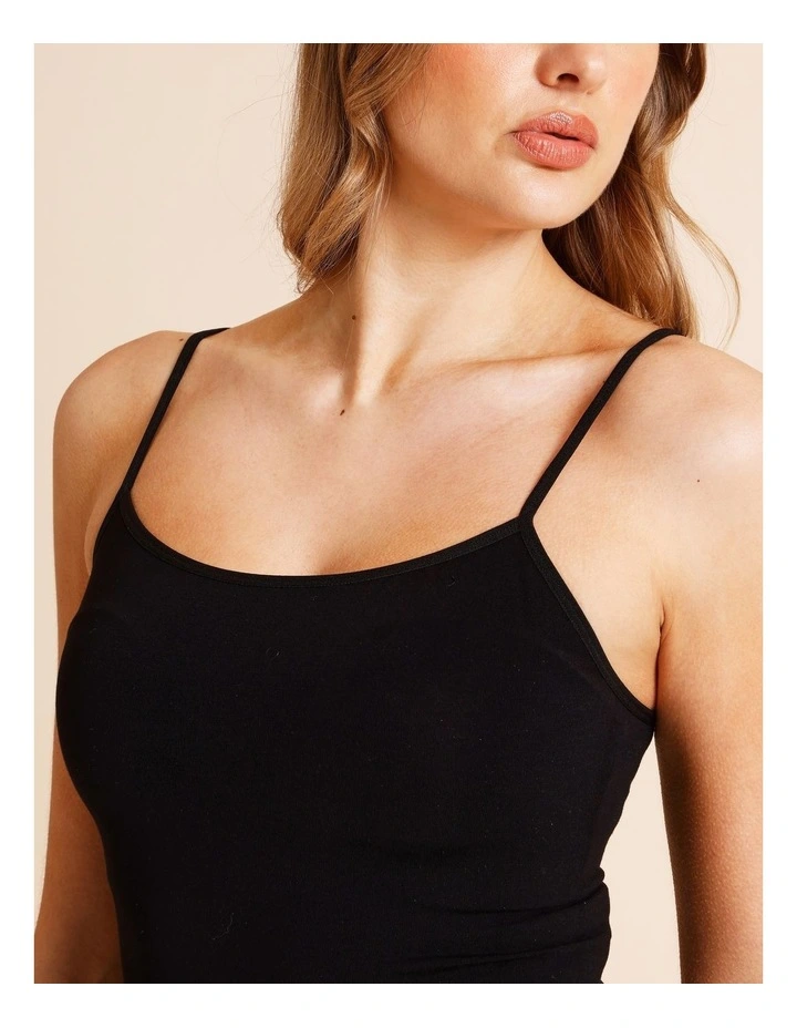Seamless Camisole in Black image 3