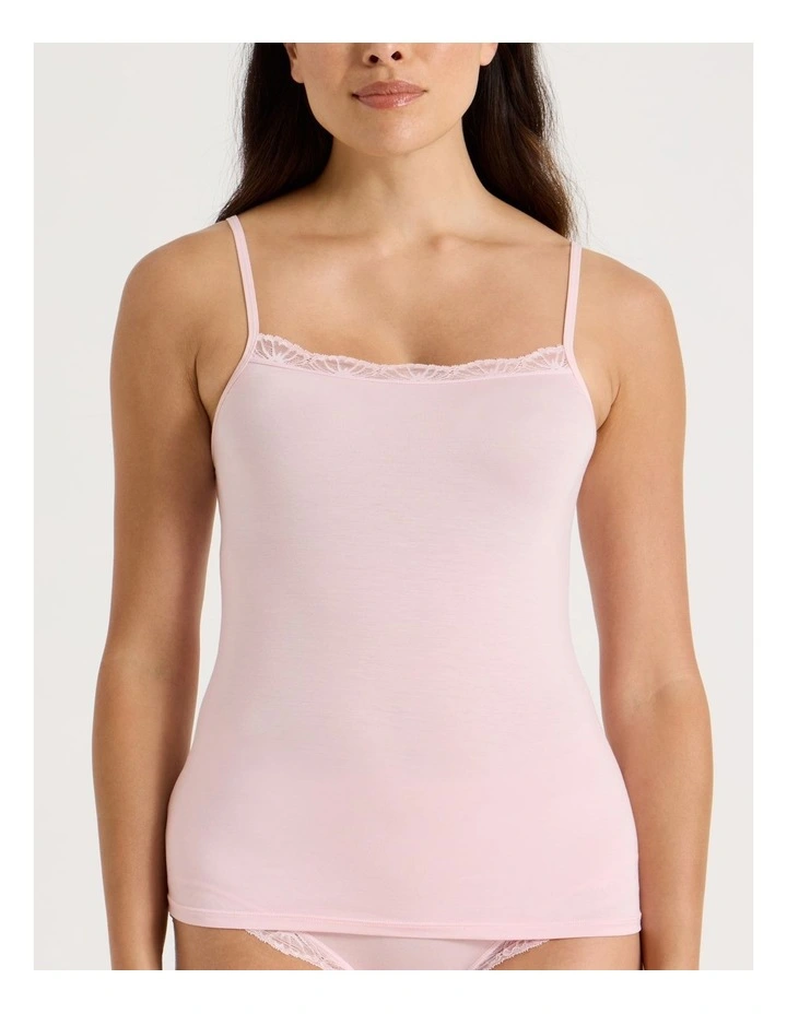 Lace Modal Camisole in Light Pink image 4