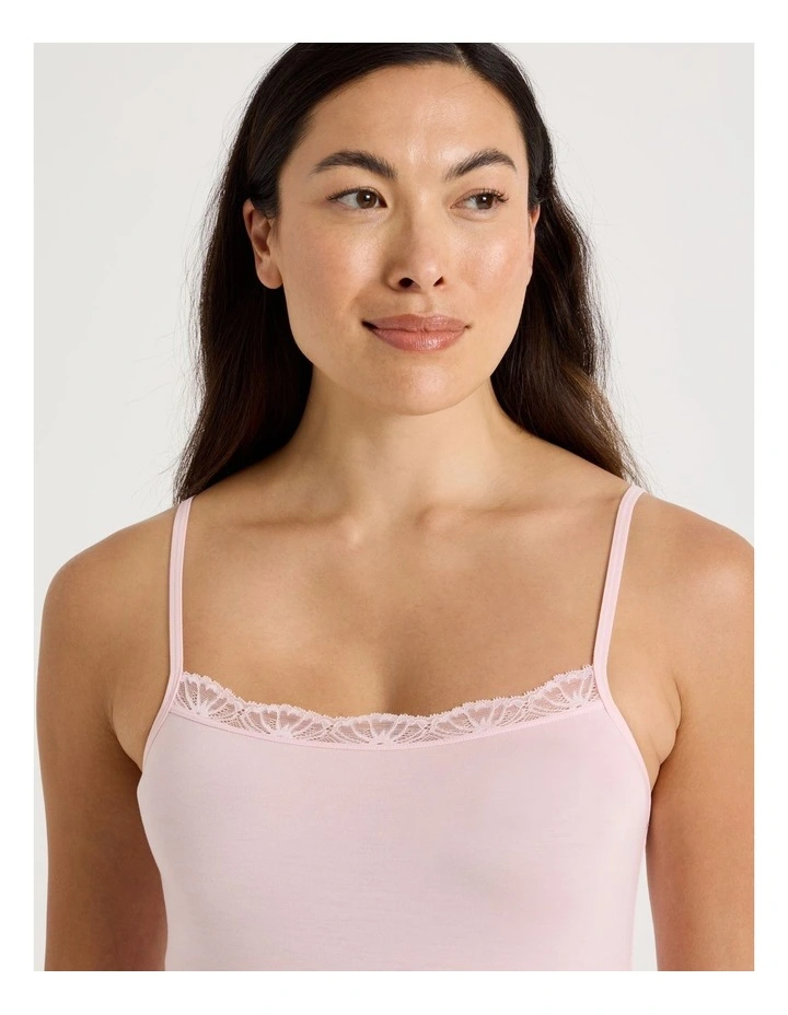 Lace Modal Camisole in Light Pink image 5