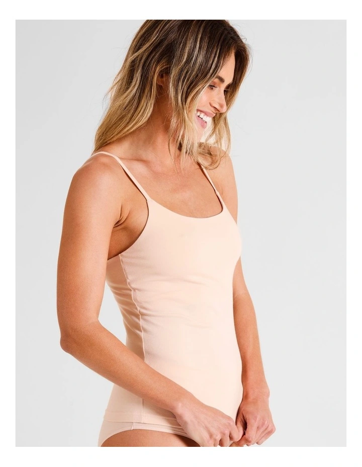 Organic Cotton Camisole in Beige image 1