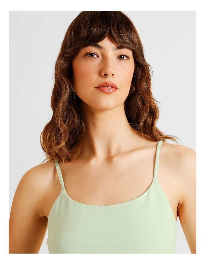 Organic Cotton Camisole in Green image 4