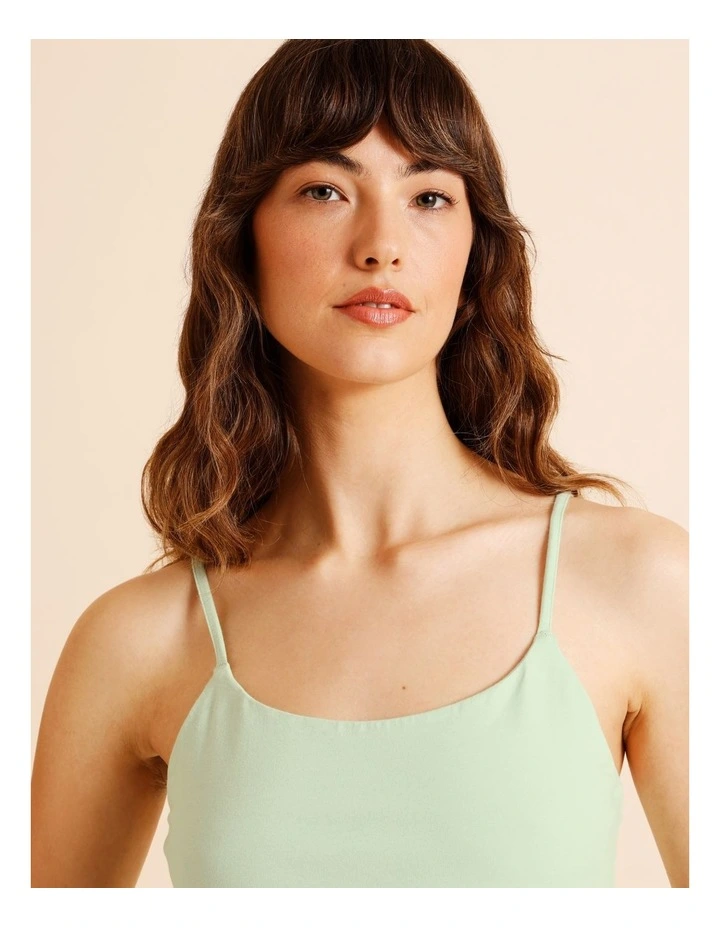 Organic Cotton Camisole in Green image 4