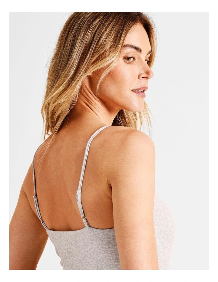 Organic Cotton Camisole in Grey Marle image 6