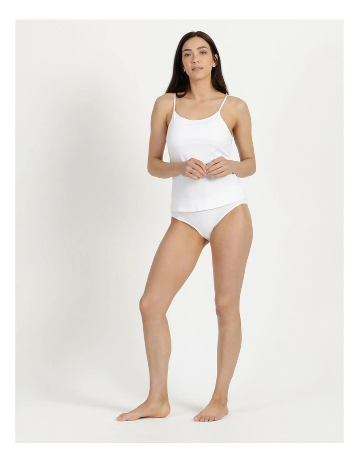 Basic White Camisole Stretchy main image 0