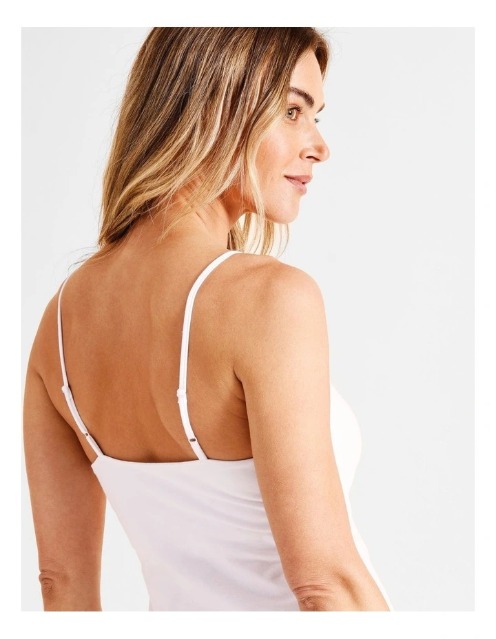 Organic Cotton Camisole in White image 6