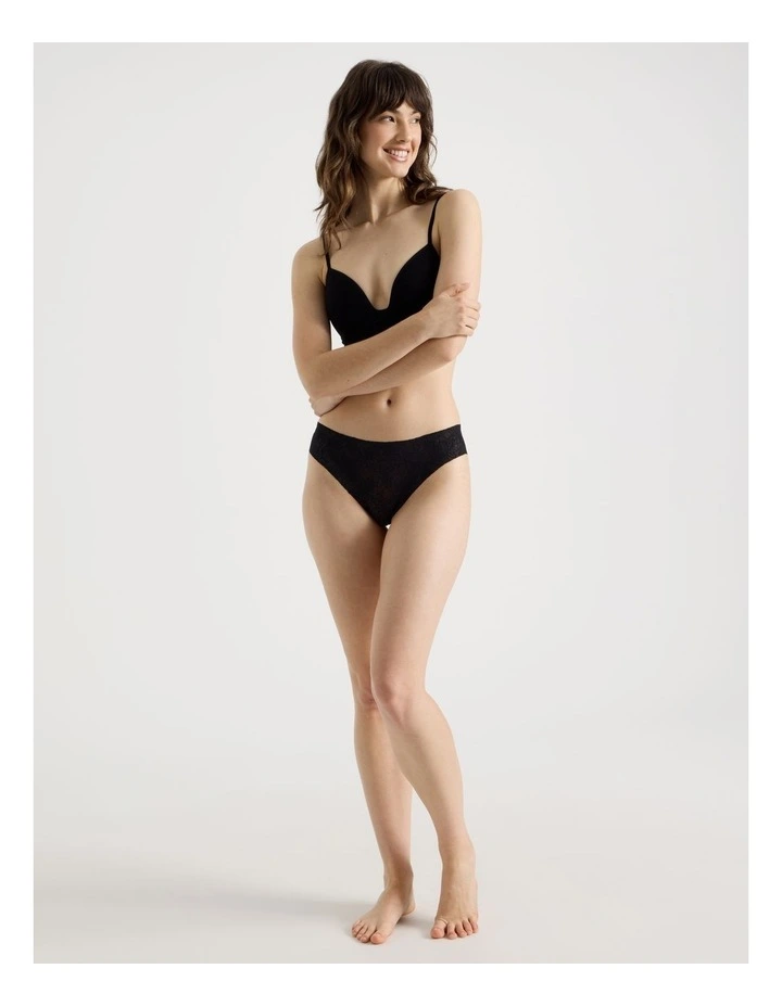 Flora Lace Brazilian in Black image 3