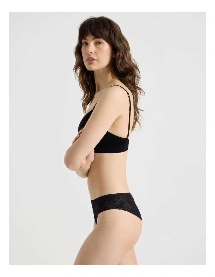 Flora Lace Brazilian in Black image 4