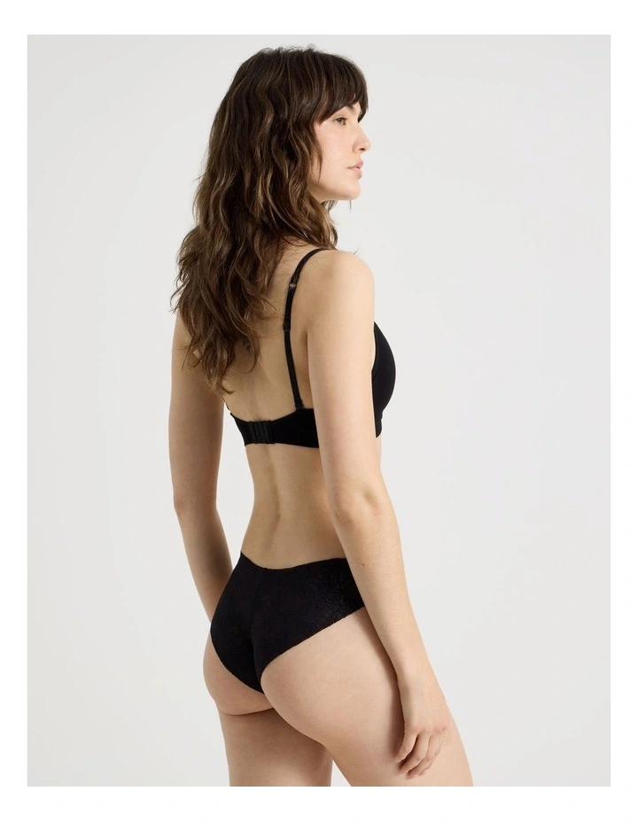 Flora Lace Brazilian in Black image 5