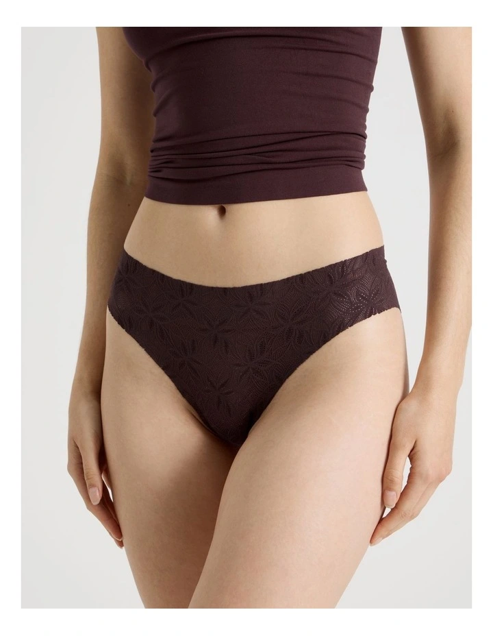 Flora Lace Brazilian in Mauve image 2