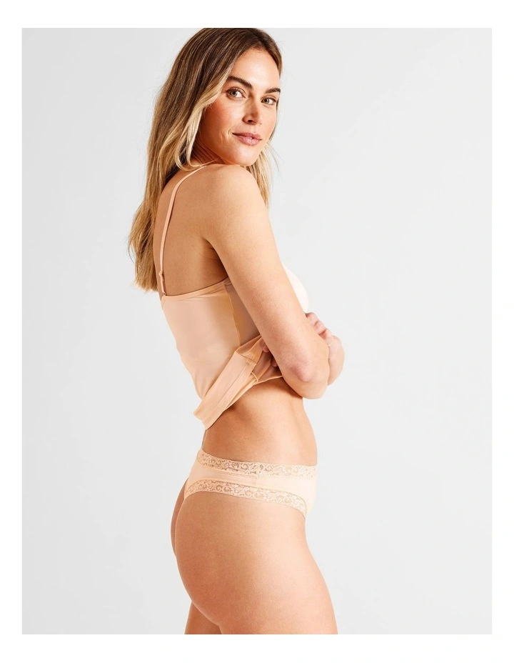 Everyday Lace G-string in Beige image 4