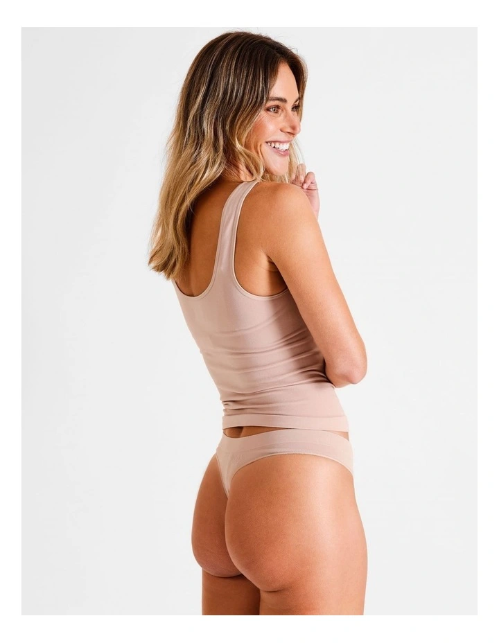 Seamless G-string in Beige image 4
