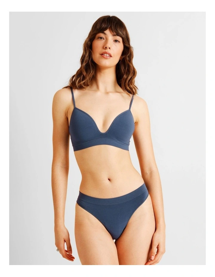 Seamless G-string in Blue image 1
