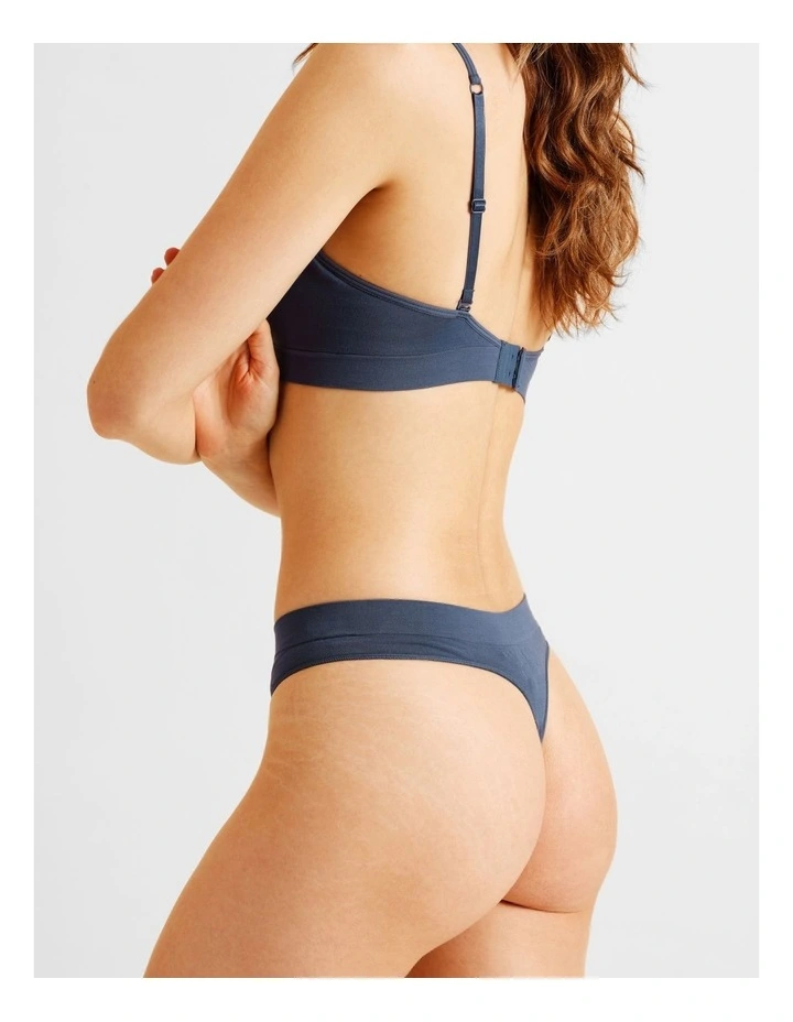 Seamless G-string in Blue image 4