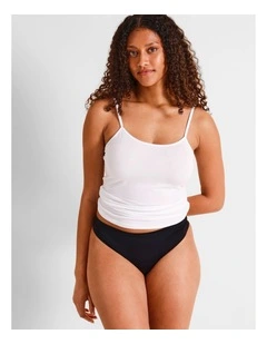 Smooth Fit G-string Brief in Black