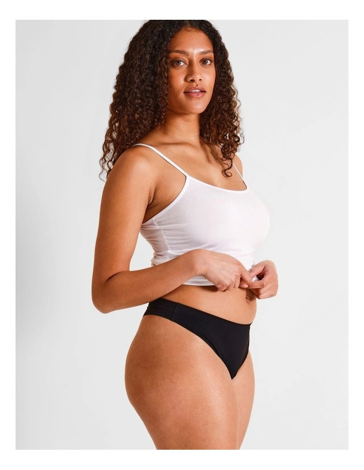 Smooth Fit G-string Brief in Black image 3