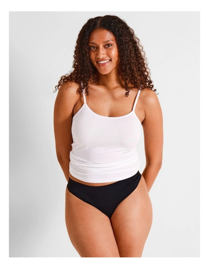 Smooth Fit G-string Brief in Black image 4