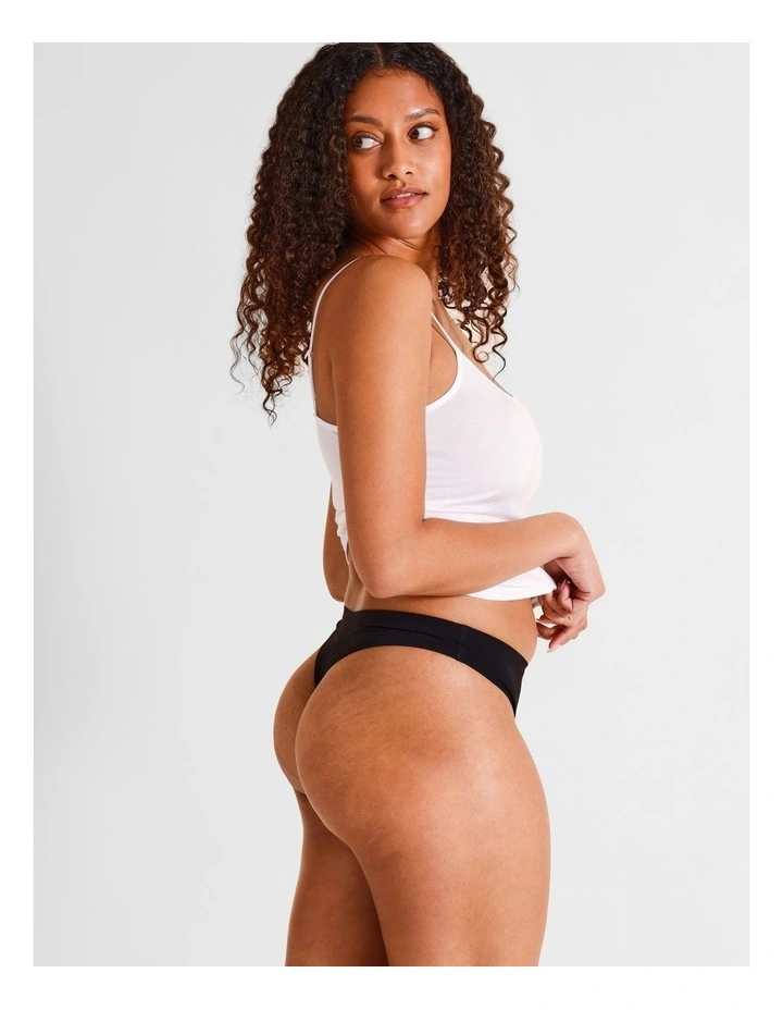 Smooth Fit G-string Brief in Black image 5