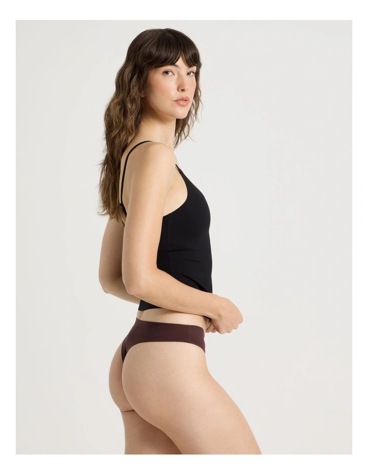 Smooth Fit G-string in Dark Mauve image 6